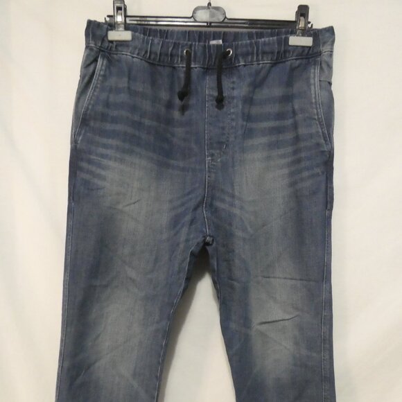 H&M - Divided | size 32 | Faded Blue Denim Joggers - Picture 6 of 14
